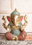 Bild von kunstvoll verzierte Ganesha Statue