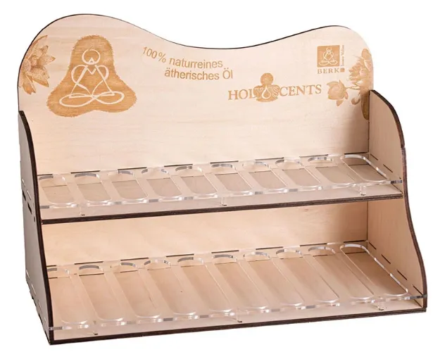 Bild von Display für Ätherische Öle aus Holz (Leerdisplay)