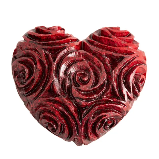 Bild von Rosenherz aus Speckstein klein