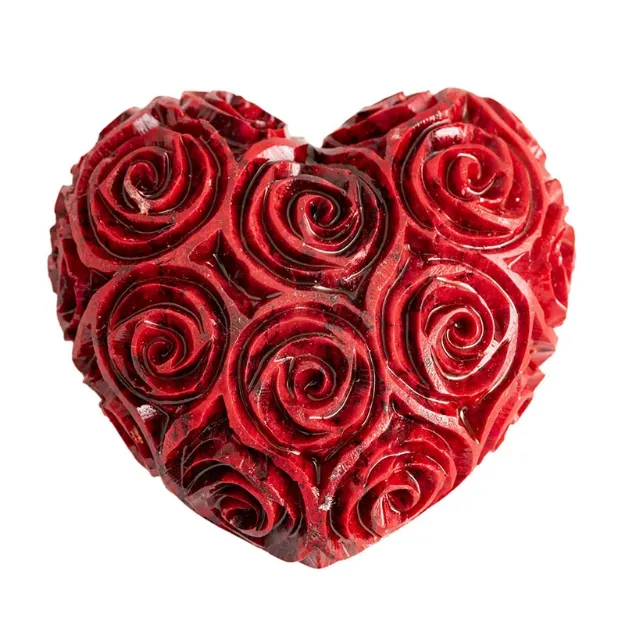 Bild von Rosenherz aus Speckstein mittel