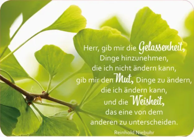 Bild von Brunnen Postkarte Herr, gib mir dieGelassenheit 10 Ex.