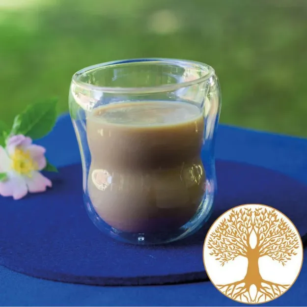 Bild von Doppelwandglas Baum des Lebens 0,2l - Borosilikatglas