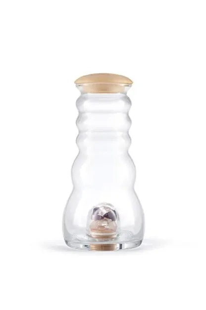 Bild von Krug Cadus Family 1,5l - Edelsteinfach und Zirbenholzdeckel - mundgeblasen