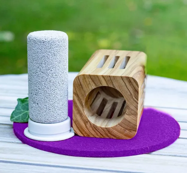 Bild von Olivenholz Diffusor mit Bimsstein-Verdufter eckig