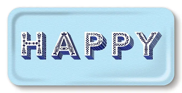 Bild von Asta Barrington Happy/powder blue Tray 32x15 - Jamida of Sweden
