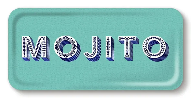 Bild von Asta Barrington Mojito/turquoise Tray 32x15 - Jamida of Sweden