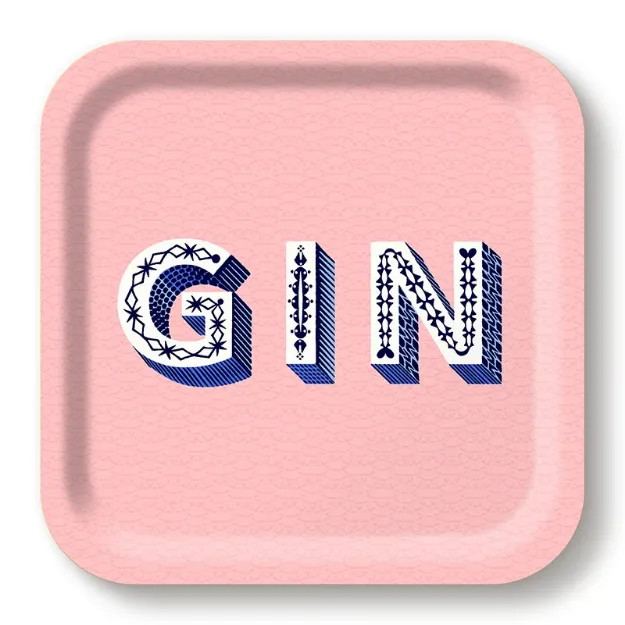 Bild von Asta Barrington Gin/light pink Tray 20x20cm - Jamida of Sweden