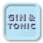 Bild von Asta Barrington Gin & tonic/powder blue Tray 20x20cm - Jamida of Sweden