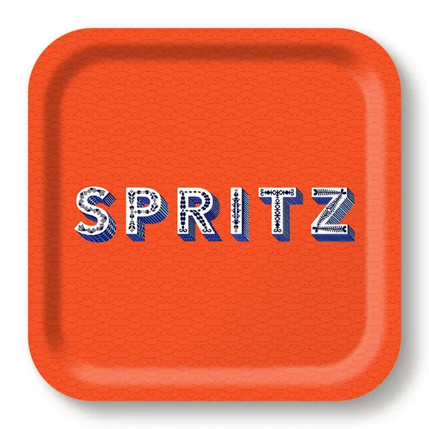 Bild von Asta Barrington Spritz/orange Tray 20x20cm - Jamida of Sweden