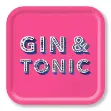 Bild von Asta Barrington Gin & tonic/bright pink Tray 32x32 - Jamida of Sweden