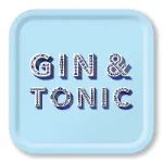 Bild von Asta Barrington Gin & tonic/powder blue Tray 32x32 - Jamida of Sweden