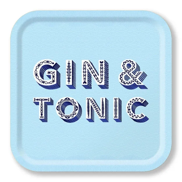 Bild von Asta Barrington Gin & tonic/powder blue Tray 32x32 - Jamida of Sweden