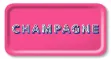 Bild von Asta Barrington Champagne/bright pink Tray 43x22cm - Jamida of Sweden