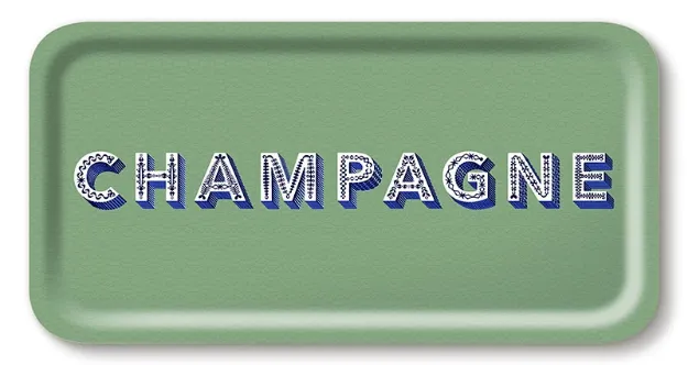 Bild von Asta Barrington Champagne/sage green Tray 43x22cm - Jamida of Sweden