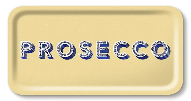Bild von Asta Barrington Prosecco / cream Tray 43x22cm - Jamida of Sweden