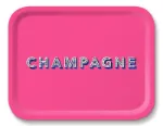 Bild von Asta Barrington Champagne / bright pink Tray 36x28cm - Jamida of Sweden