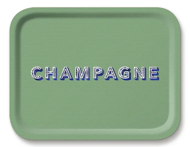Bild von Asta Barrington Champagne/ sage green Tray 36x28cm - Jamida of Sweden