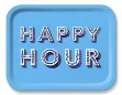 Bild von Asta Barrington Happy Hour / sky blue Tray 36x28cm - Jamida of Sweden