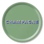 Bild von Asta Barrington Champagne/ sage green Tray Ø 31 - Jamida of Sweden