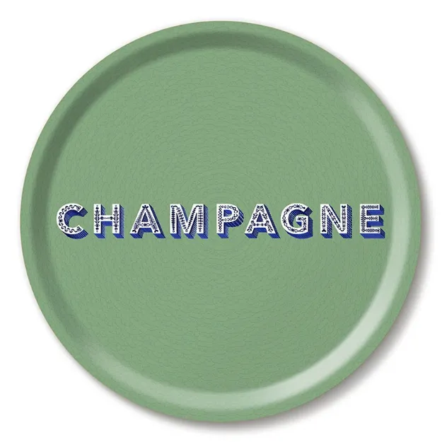 Bild von Asta Barrington Champagne/ sage green Tray Ø 31 - Jamida of Sweden