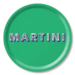 Bild von Asta Barrington Martini/green Tray Ø 31 - Jamida of Sweden