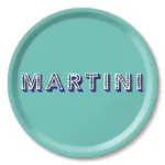 Bild von Asta Barrington Martini/turquoise Tray Ø 31 - Jamida of Sweden