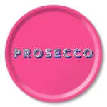 Bild von Asta Barrington Prosecco / bright pink Tray Ø 31 - Jamida of Sweden