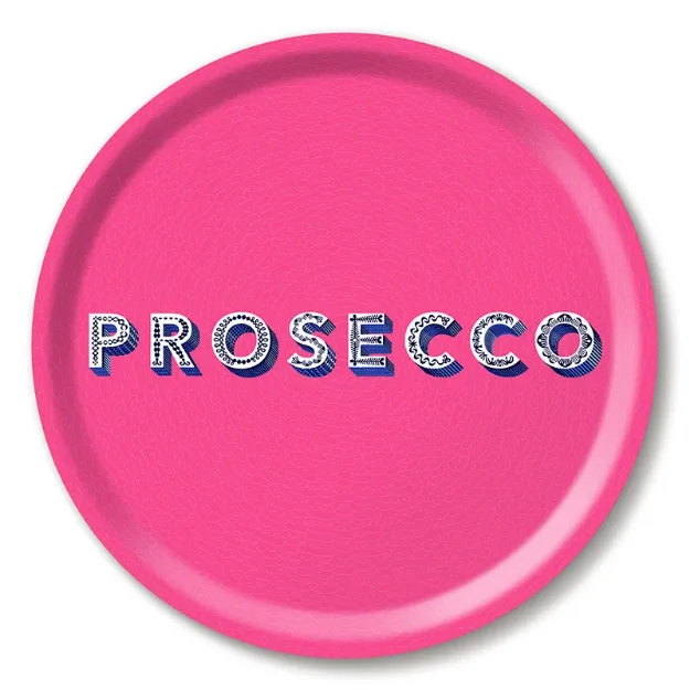 Bild von Asta Barrington Prosecco / bright pink Tray Ø 31 - Jamida of Sweden