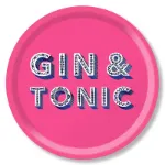 Bild von Asta Barrington Gin & tonic/bright pink Tray Ø 39 - Jamida of Sweden