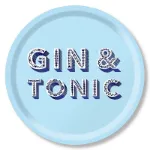 Bild von Asta Barrington Gin & tonic/powder blue Tray Ø 39 - Jamida of Sweden