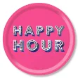 Bild von Asta Barrington Happy Hour / bright pink Tray Ø 39 - Jamida of Sweden