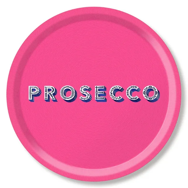 Bild von Asta Barrington Prosecco / bright pink Tray Ø 39 - Jamida of Sweden