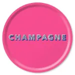 Bild von Asta Barrington Champagne / bright pink Tray Ø 46 - Jamida of Sweden