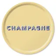 Bild von Asta Barrington Champagne / cream Tray Ø 46 - Jamida of Sweden