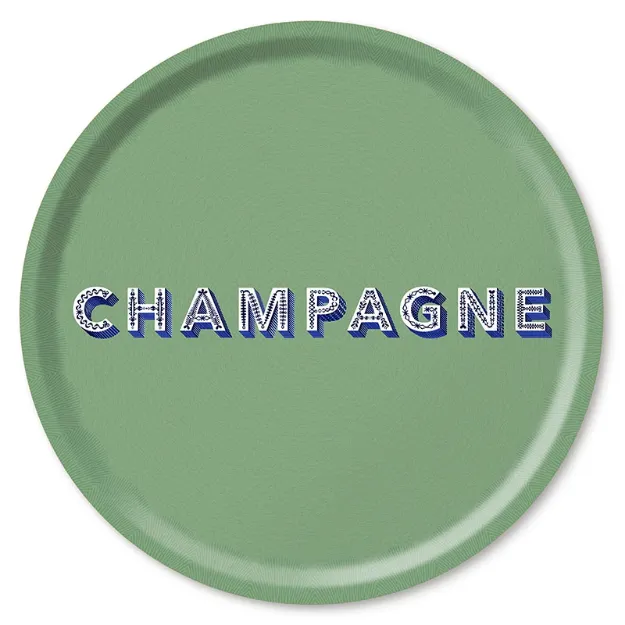 Bild von Asta Barrington Champagne/ sage green Tray Ø 46 - Jamida of Sweden