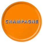 Bild von Asta Barrington Champagne / satsuma orange Tray Ø 46 - Jamida of Sweden