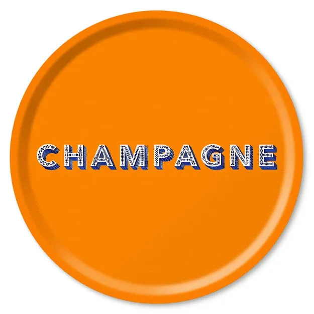 Bild von Asta Barrington Champagne / satsuma orange Tray Ø 46 - Jamida of Sweden