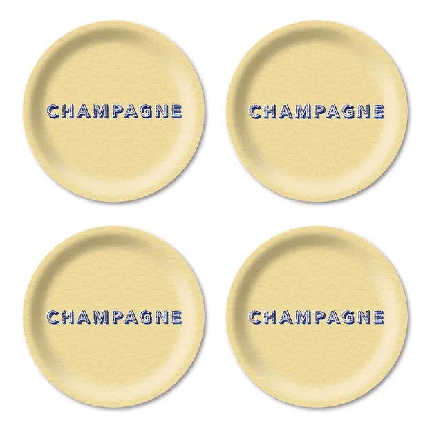 Bild von Asta Barrington Champagne / cream Coaster Coaster 4 pcs - Jamida of Sweden