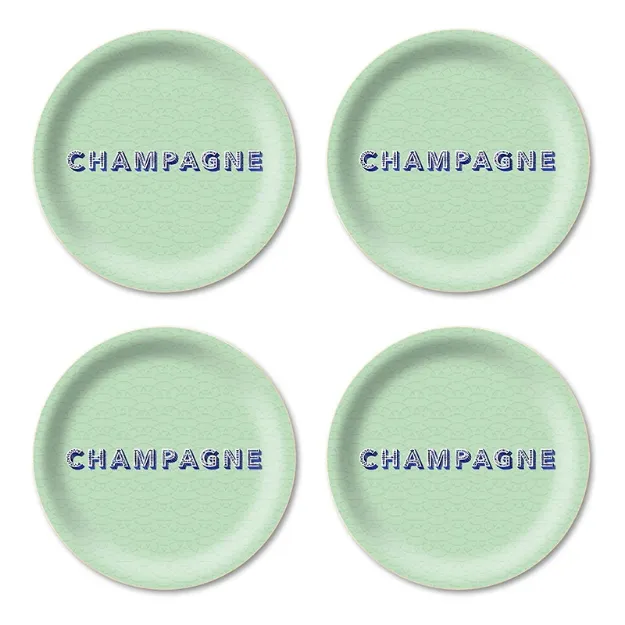 Bild von Asta Barrington Champagne / mint Coaster Coaster 4 pcs - Jamida of Sweden