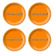 Bild von Asta Barrington Champagne / satsuma orange Coaster Coaster 4 pcs - Jamida of Swe