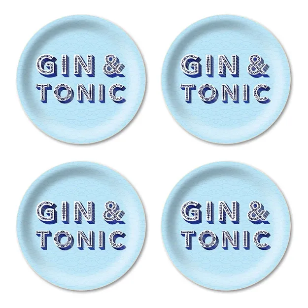 Bild von Asta Barrington Gin & tonic/powder blue Coaster Coaster 4 pcs - Jamida of Sweden