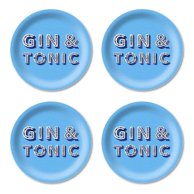 Bild von Asta Barrington Gin & tonic/sky blue Coaster Coaster 4 pcs - Jamida of Sweden