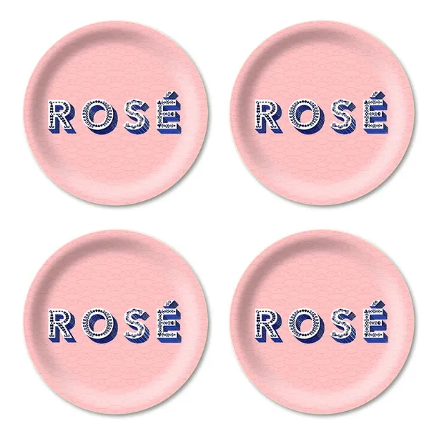 Bild von Asta Barrington Rose/light pink Coaster Coaster 4 pcs - Jamida of Sweden