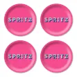 Bild von Asta Barrington Spritz/bright pink Coaster Coaster 4 pcs - Jamida of Sweden