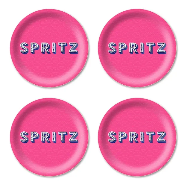 Bild von Asta Barrington Spritz/bright pink Coaster Coaster 4 pcs - Jamida of Sweden