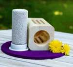 Bild von Zirbenholz Diffusor mit Bimsstein-Verdufter eckig