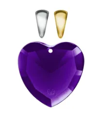 Zeige Details für LichtWesen Familienmuster durchbrechen – Kristallherz mit Silberclip Bild von LichtWesen Familienmuster durchbrechen – Kristallherz mit Silberclip