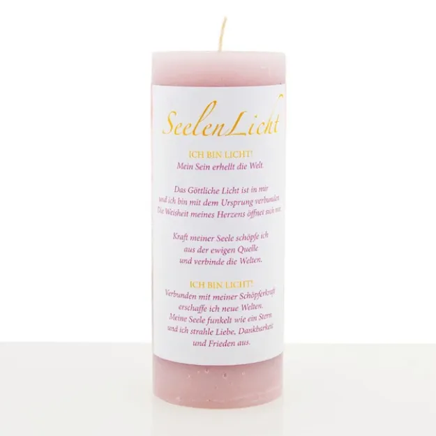 Bild von Kerze Seelenlicht (softrosa)