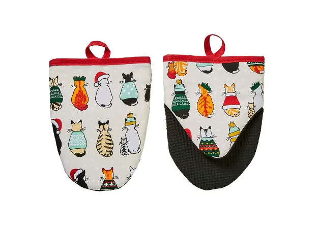 Bild von Christmas CIW Microwave Mitts - Ulster Weavers