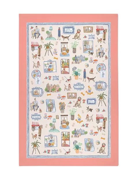 Bild von Pets In the City Cotton Tea Towel - Ulster Weavers